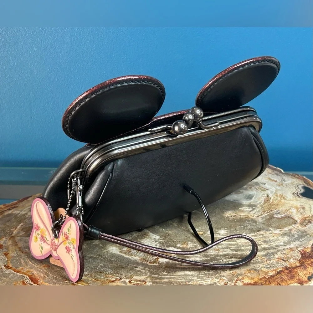 Disney x Coach Minnie Mouse Ears Framed Kiss-lock Clutch Limited Edition F30212